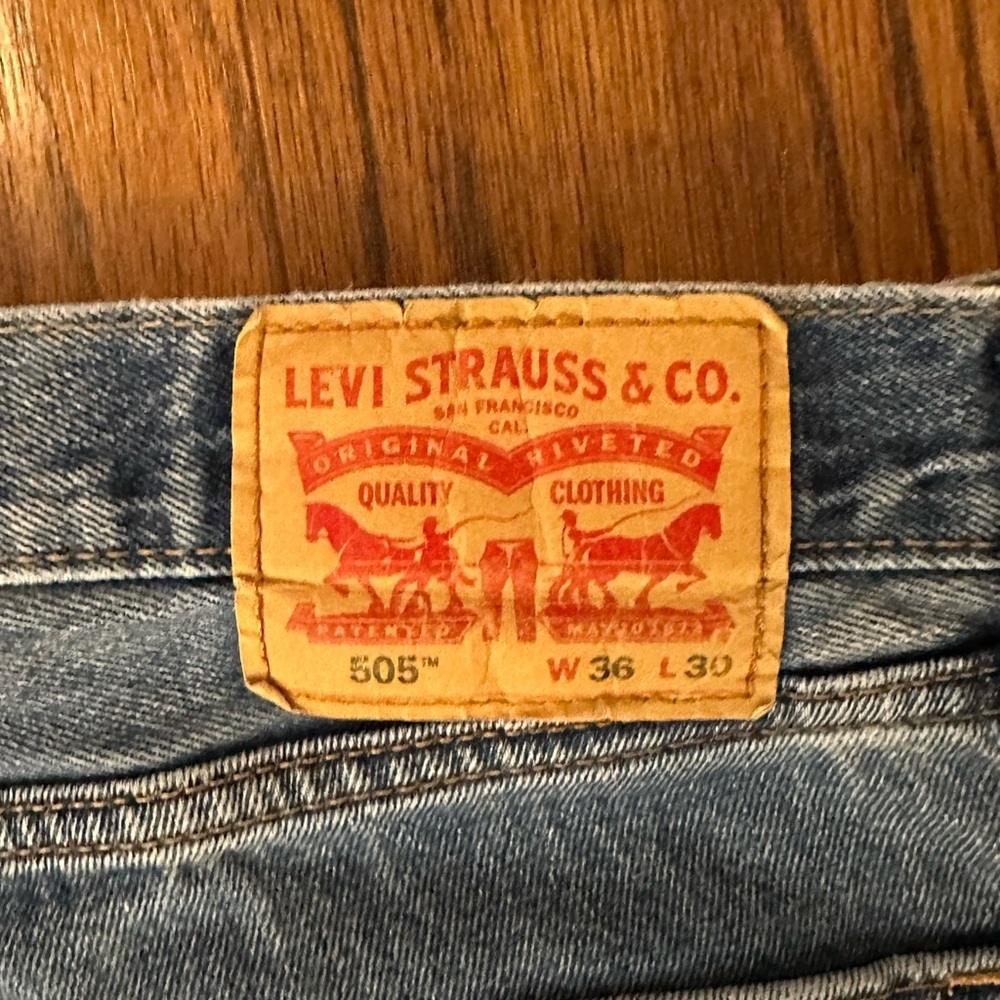 Levi's Blue Straight Jeans Classic Denim Style - Picture 4 of 4